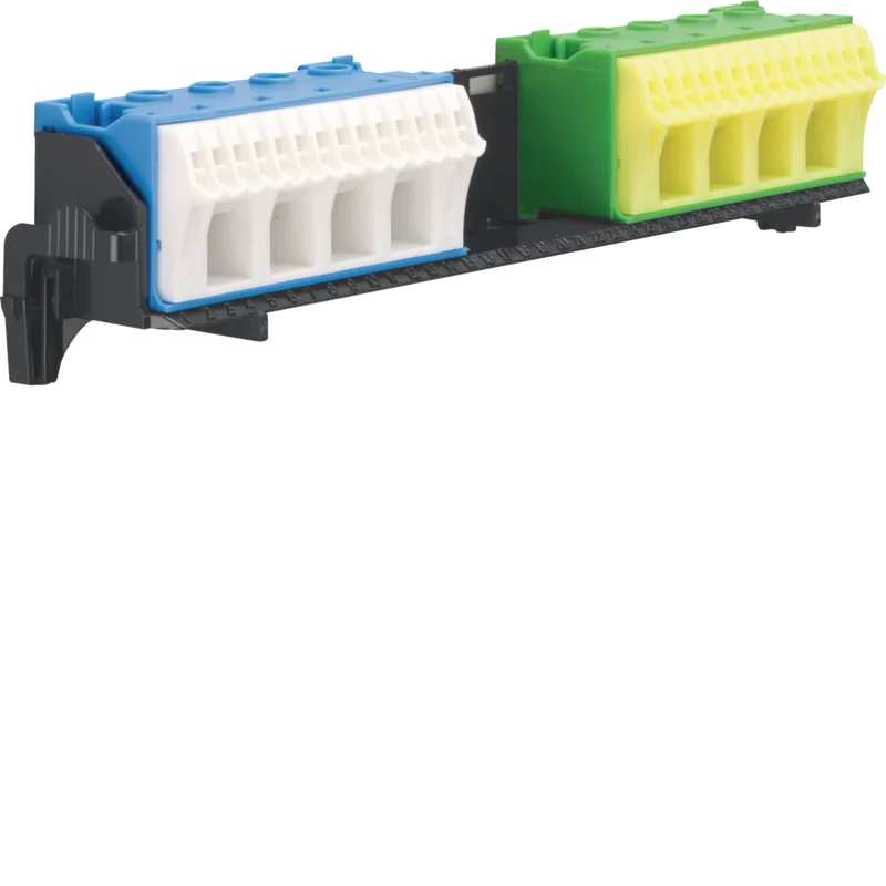 Hager FZ382 Träger, univers Z, mit 2 x 18 PE/N-Klemmen in Quick-Connect Technik, waagerecht