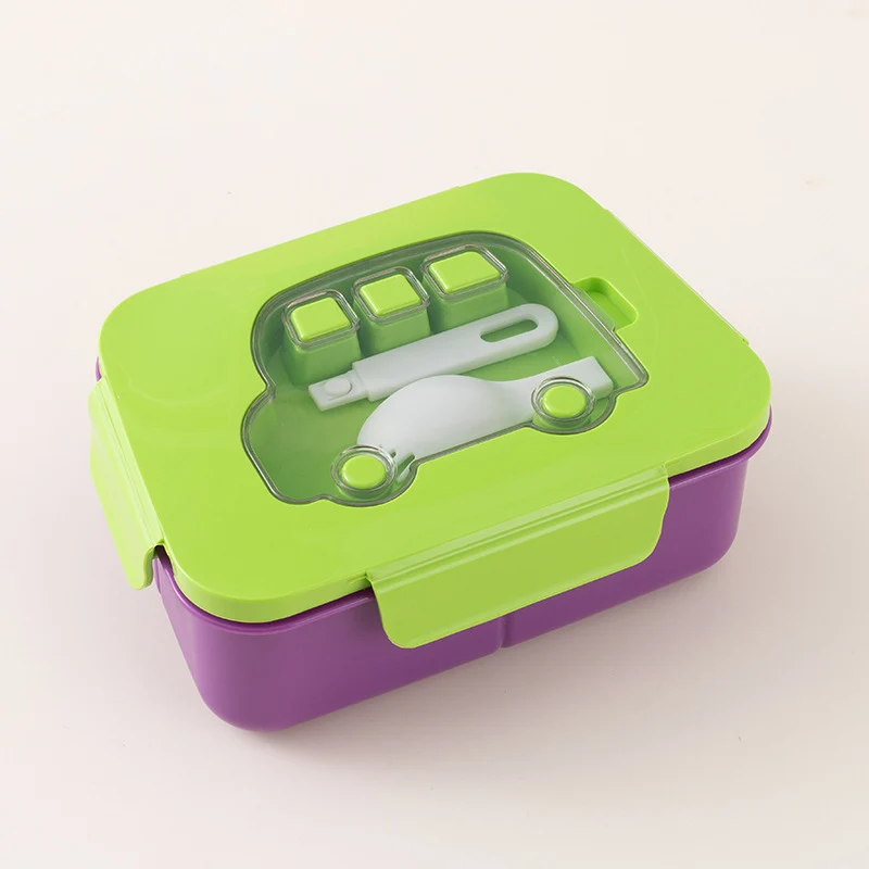Multifunktionale Bento-Lunchbox mit Fächern und Besteck