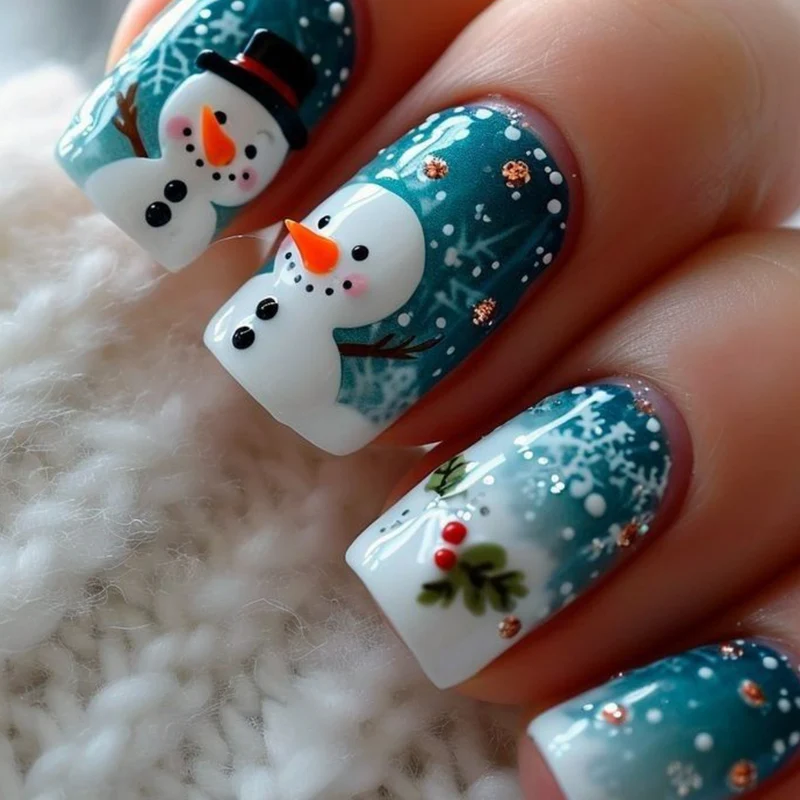 Festliche Winter-Themen 3D Nagelkunst Extensions Karnz 1789713261
