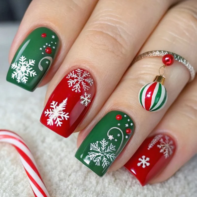 Festliche Feiertags-Nail Art Verlängerungen Karnz 1789713261