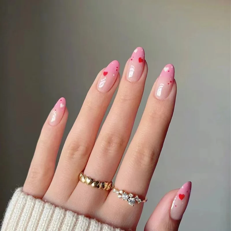 Herz-Design Press-On Nagelkunst Set Karnz