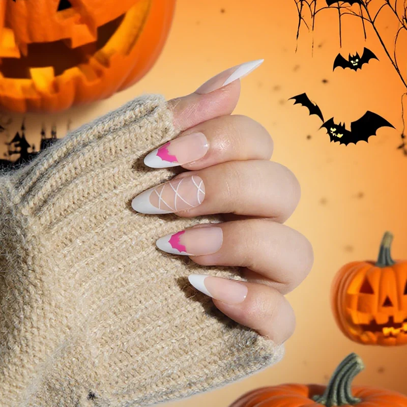 Halloween-inspirierte künstlerische Press-On Nägel Karnz