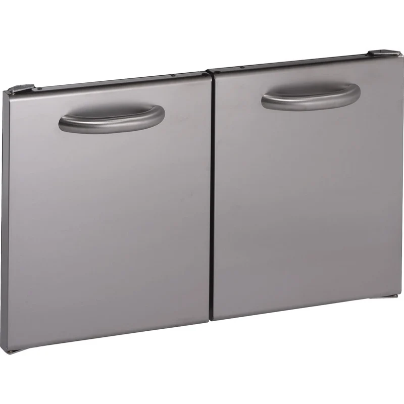Edelstahltür für Grill-Unterbau 800x400 mm , Türanschlag wechselbar, SX-PB2