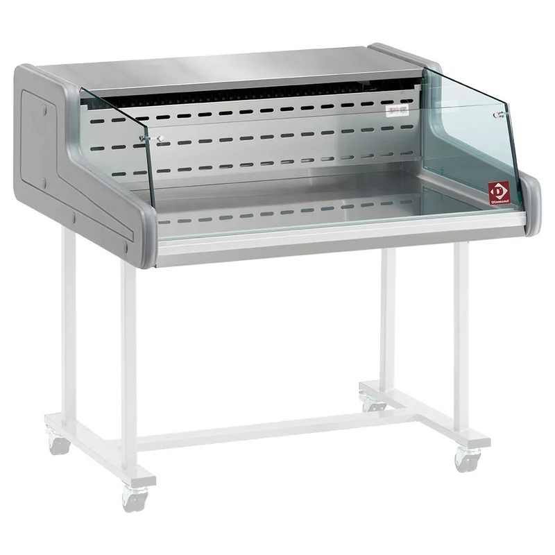 Kühlaufsatzvitrine mit Bedienung , 150 cm , Stille Kühlung, SUP15-ZS/R2