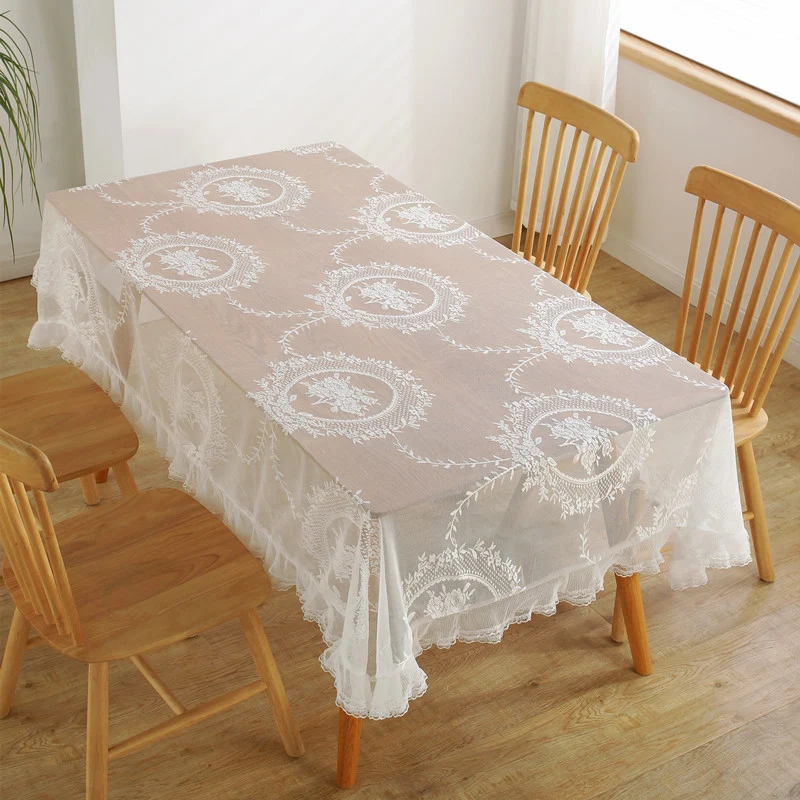 Elegante Spitze Überlagerung Tischdecke