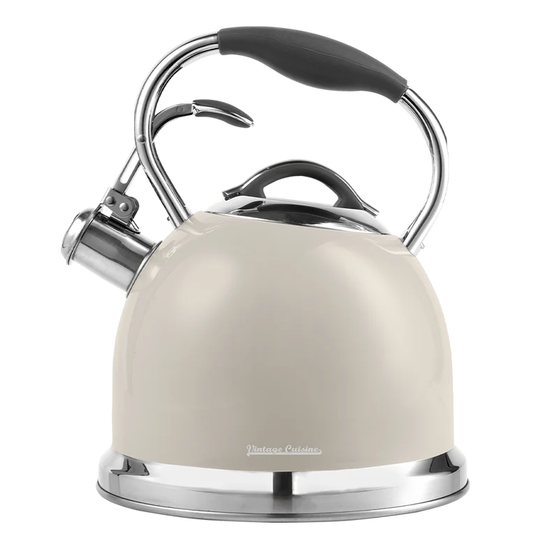 Traditioneller Retro-Wasserkocher mit Pfeife Vintage Cuisine