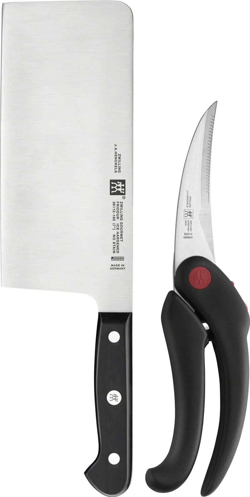 2tlg. Gourmet Messerset (Hackm.+Schere)