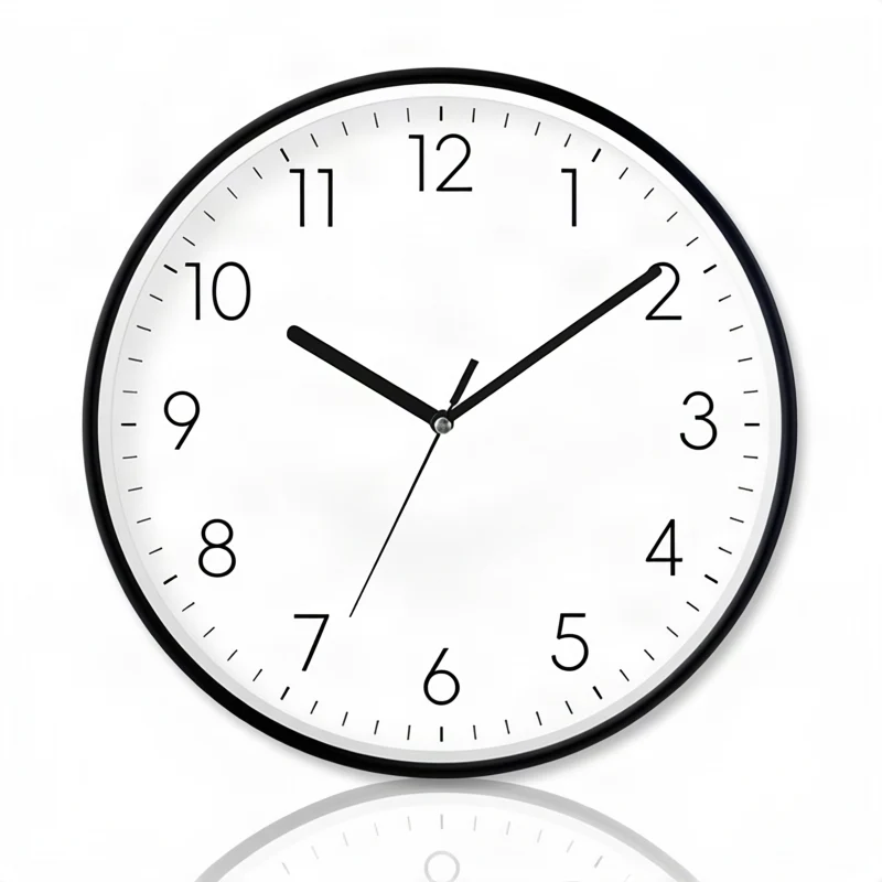 Quarz-Wanduhr, Kunststoff, Zeiger, 20–40 cm