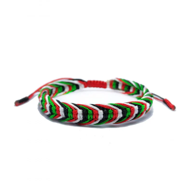 Handgeknüpftes Seilarmband in Rot