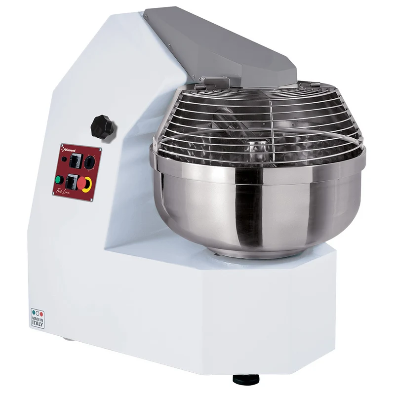 Profi Gabelkneter 60 kg , Fahrbar , 2 Geschwindigkeiten & Timer, PBR-60/T2V-230/3-