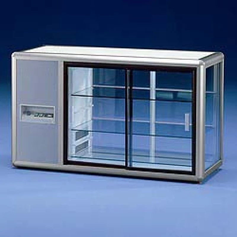 Aufsatzkühlvitrine mit Panorama-Verglasung , 120 cm Breite, ORIZONT200QSELF-AL-2