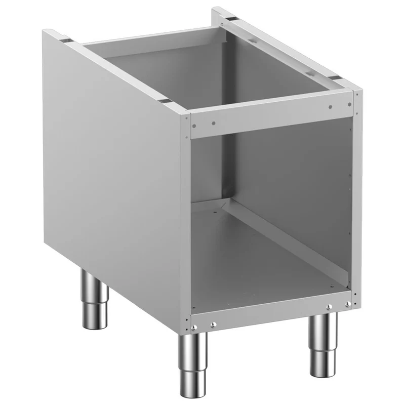 Offener Edelstahl-Unterbau , 400 mm breit , höhenverstellbar, N7/BA4-RN