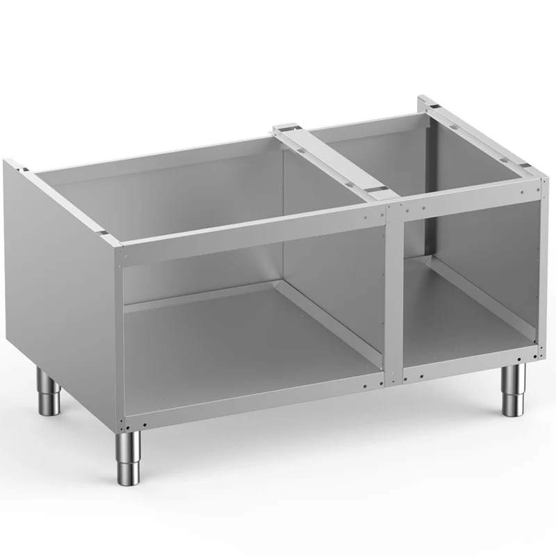 Offener Edelstahl-Unterbau , 1100 mm Breite , höhenverstellbar, N7/BA11-RN