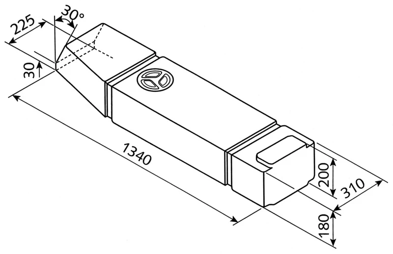 Frisch- und Abwassertank VWT2 60l