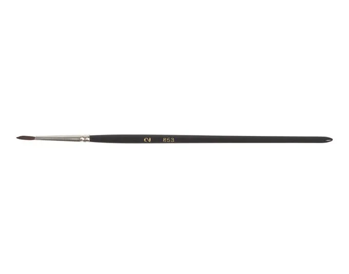 EBNAT Aquarellpinsel Gr. 2 2 mm Fehhaarmischung Stiel schwarz