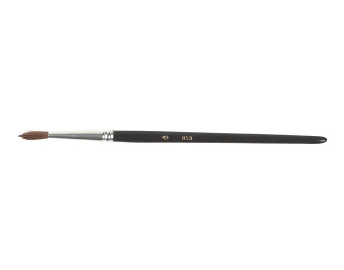 EBNAT Aquarellpinsel Gr. 6 4 mm Fehhaarmischung Stiel schwarz