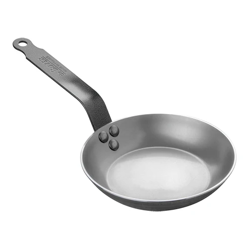 Lyonnaise ponev Ø18 cm | de Buyer Carbone Plus | iz ekstra težkega stiskanega jekla | primerna za indukcijo