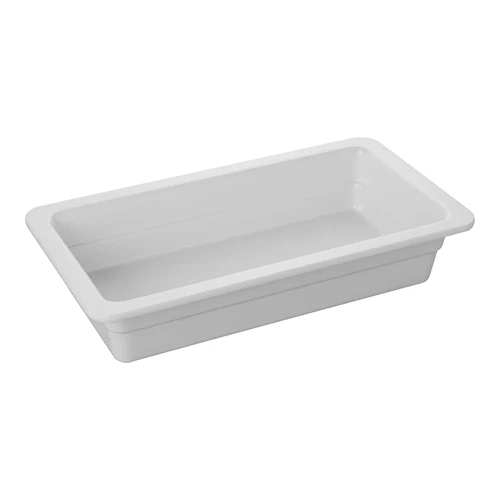 Pujadas GN 1/3 gastronormska posoda | Bel melamin | H65 mm | 32.5 x 17.6 cm