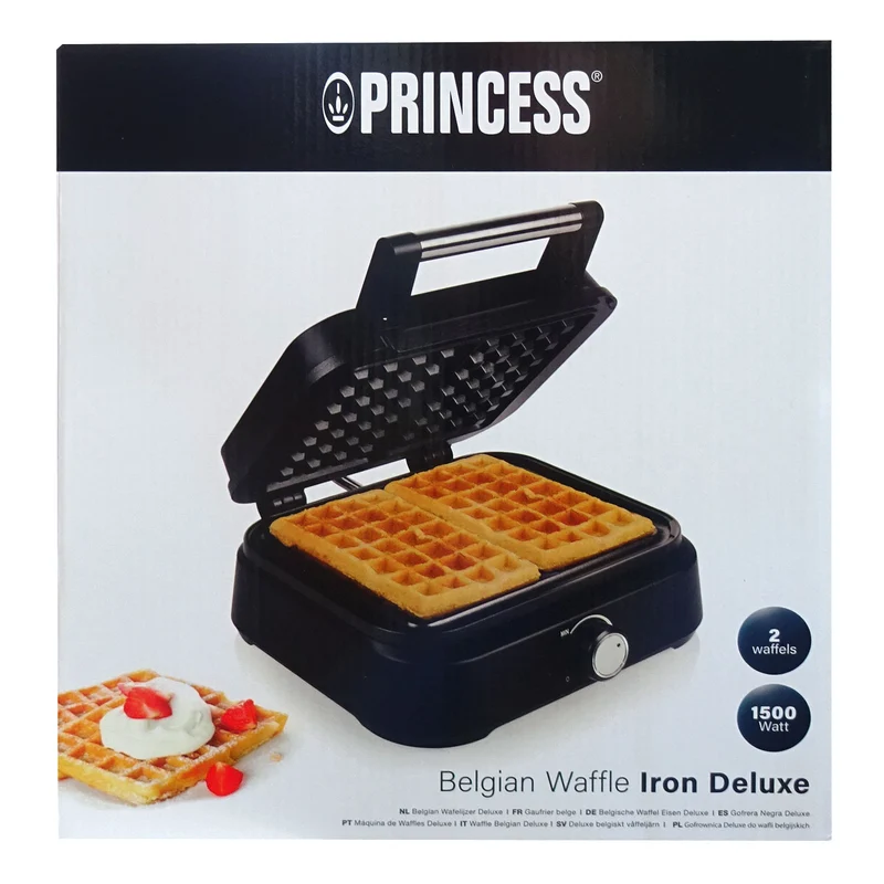 Princess 132398 Belgisches Waffeleisen Deluxe