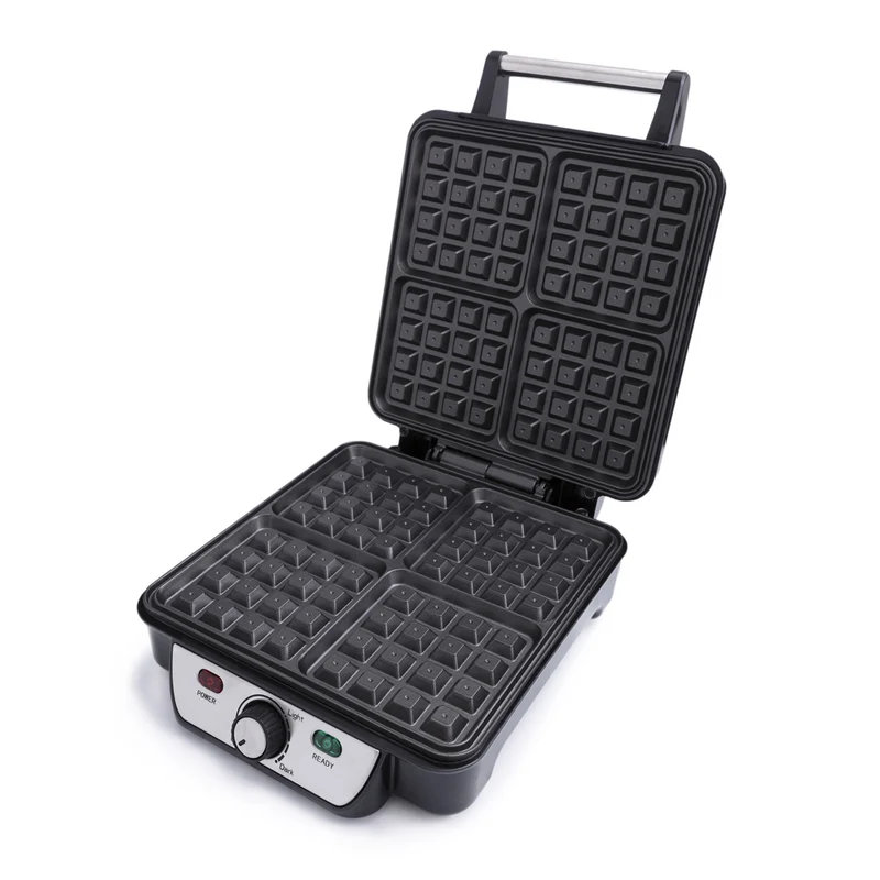 Camry CR 3025 Waffeleisen Waffelautomat XXL für 4 Waffeln 1150 Watt