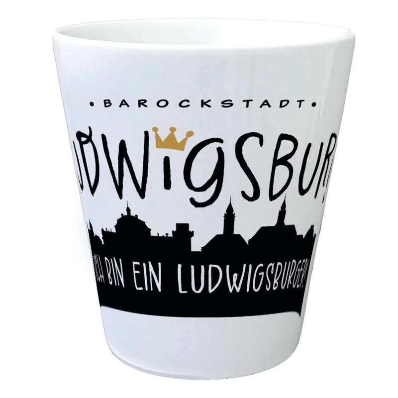 Ludwigsburg Skyline Blumentopf - Bin ein Ludwigsburger