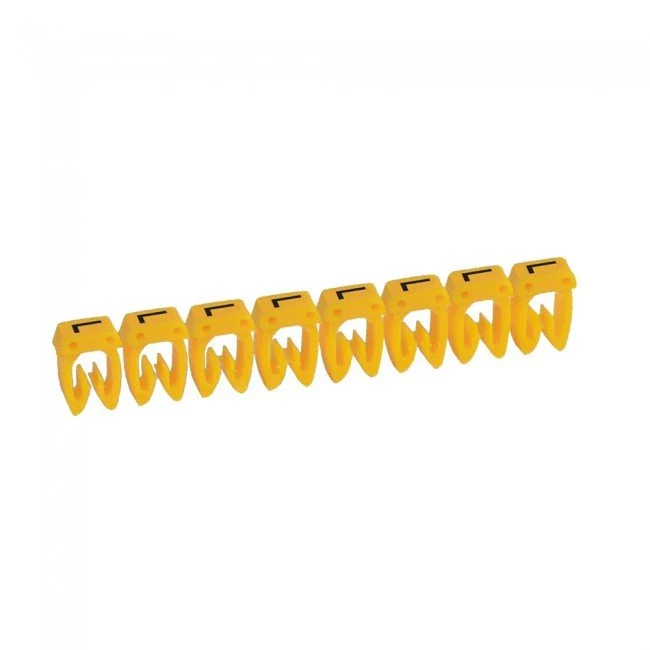 Legrand 038311 CAB3 Wire Marker Letter 'L' Yellow 0.5 to 1.5 mm² Strip of 30