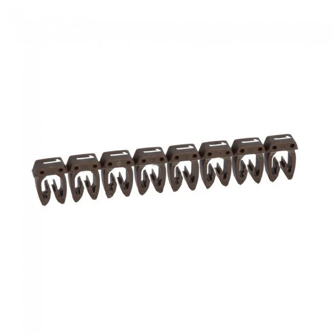 Legrand 038221 CAB3 Wire Marker Number '1' Brown 1.5 to 2.5 mm² Strip of 30