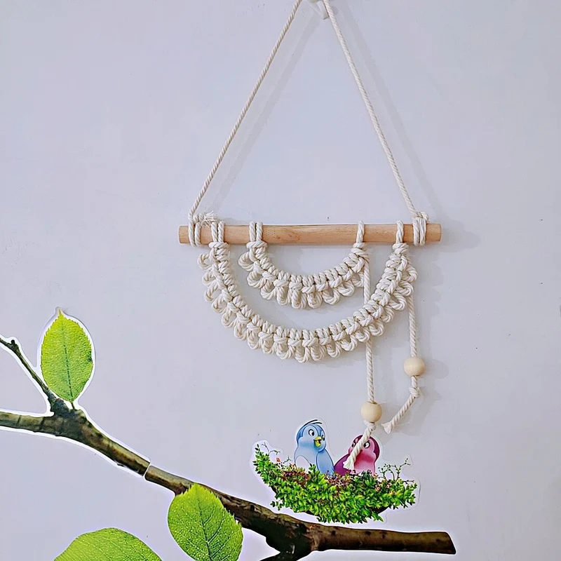 Macramé Wandbehang Karnz