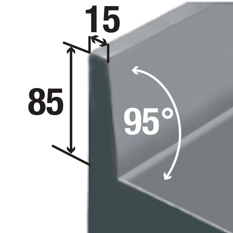 Edelstahl Arbeitsschrank 100cm mit Schiebetüren und Aufkantung, TA107A/B