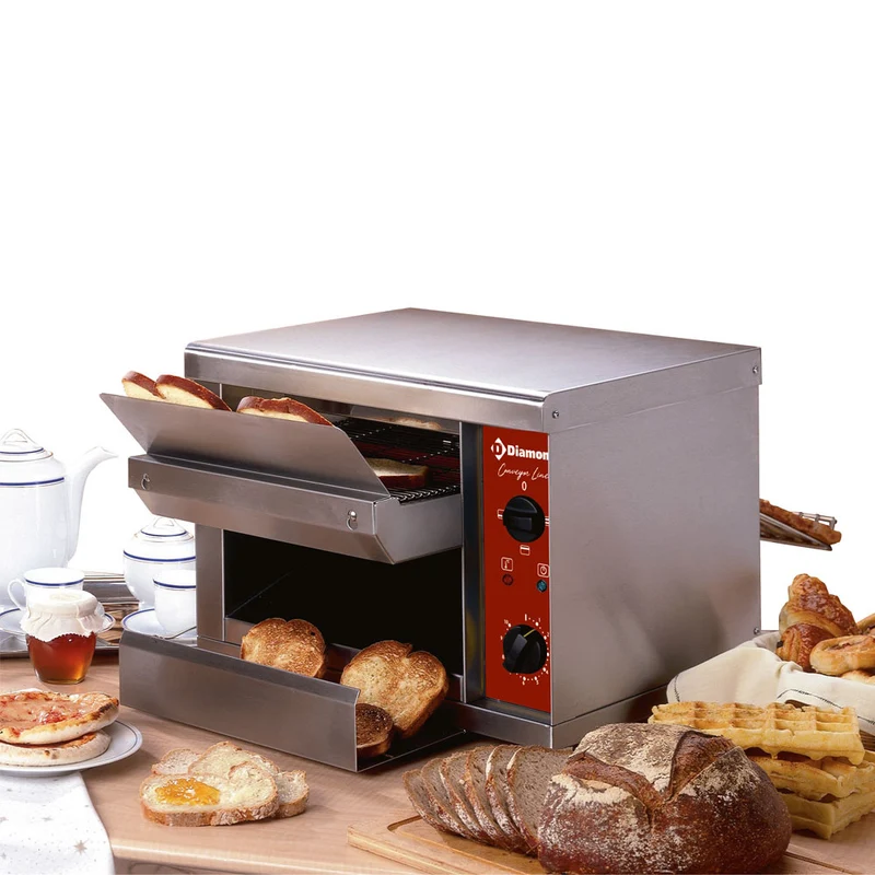 Profi Durchlauftoaster , bis 540 Scheiben/h , Quarzrohr-Technik, TA/540