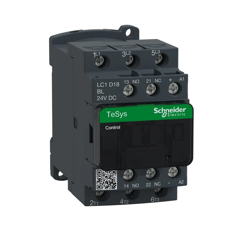 Schneider LC1D18BL TeSys D Contactor 3P 18A 4kW 24V DC Coil