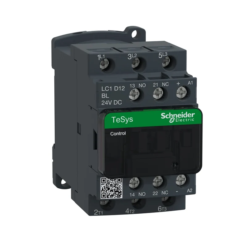 Schneider LC1D12BL TeSys D Contactor 3P 12A 3kW 24V DC Coil