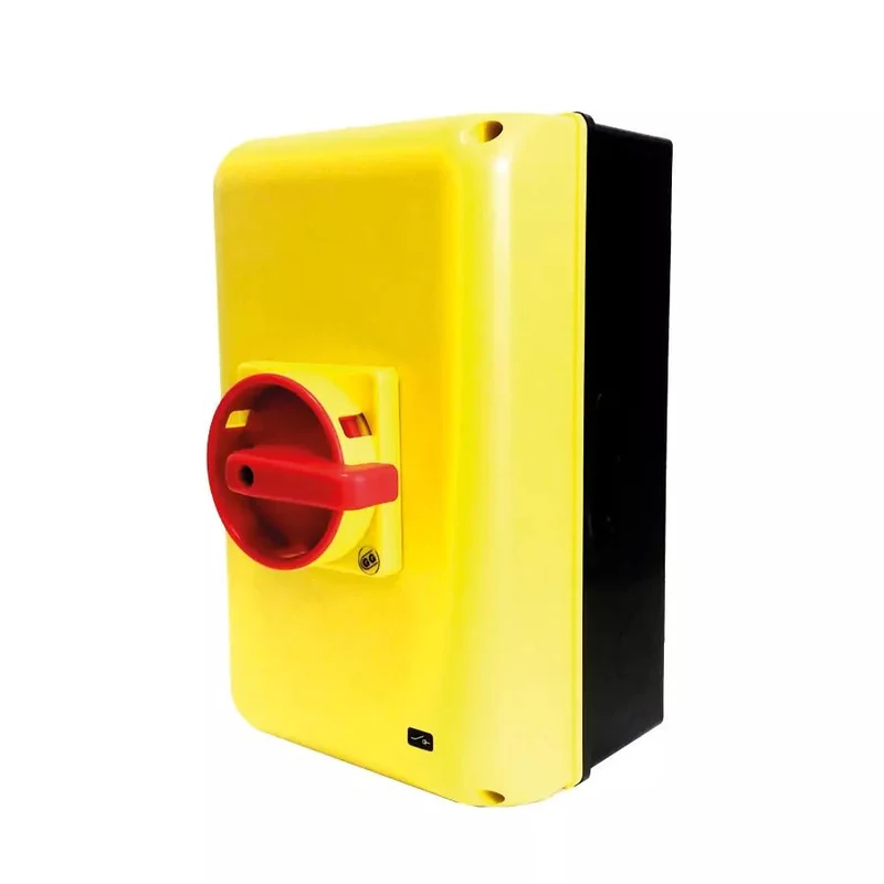 Giovenzana SE630003BC41 Switch-Disconnector SE63 3P 63A Yellow-Red Bottom Box