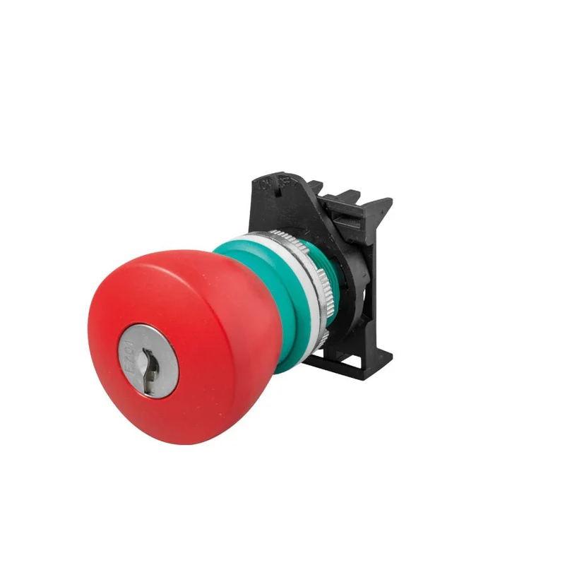 Giovenzana PPFN1C4NX Mushroom Push Button Key-Release 40mm Red
