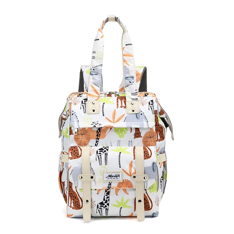 Stylische Tierdruck Windelrucksack Karnz
