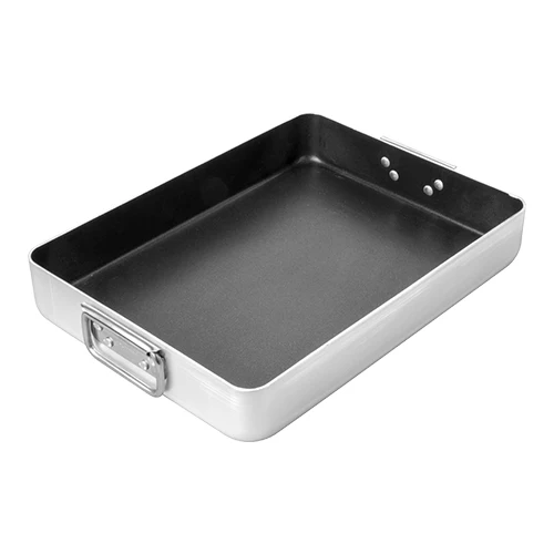 Aluminijast neoprijemljiv pekač s premičnimi ročaji | Pujadas | 40 x 30 x H6.5 cm | 6.3 L
