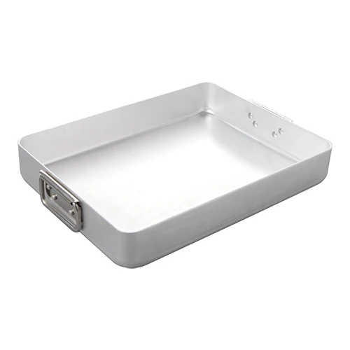 Aluminijast pekač s premičnimi stranskimi ročaji | Pujadas | 40 x 30 x H6.5 cm | 6.3 L
