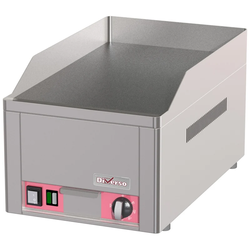 Profi Elektro-Griddleplatte , Glatte Gusseisen-Bratfläche , 3 kW, WR-FTE-M1