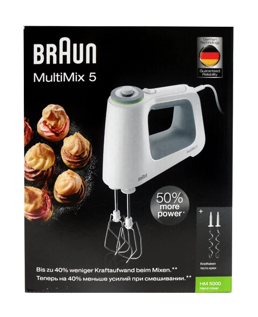 Braun HM 5000 MultiMix 5 Handmixer weiß 700 Watt