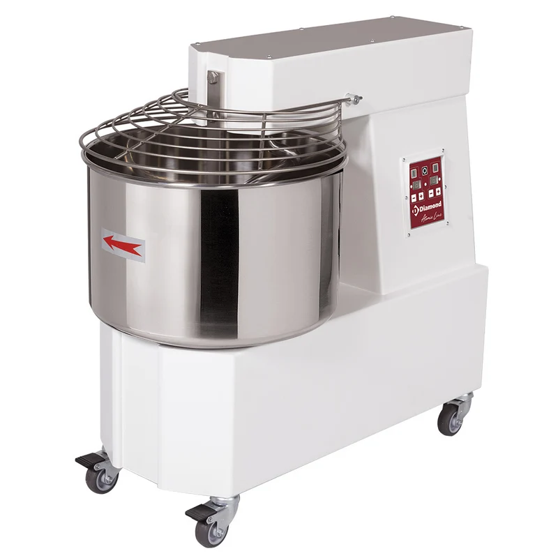 Professioneller Spiralkneter 53 Liter , 2 Gänge , Digital & Fahrbar, DH53/T2V
