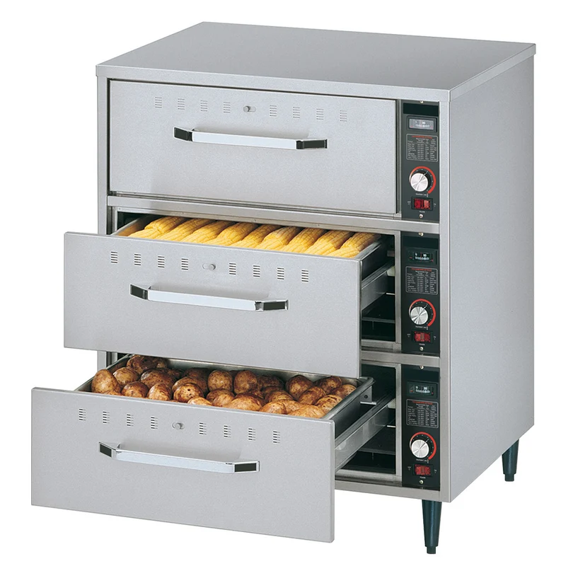 Auftisch-Wärmeschublade mit 3 Auszügen für GN 1/1, DDW-3