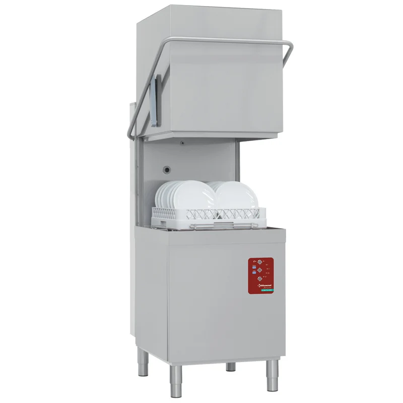 Professionelle Gastro-Geschirrspülmaschine mit integrierter Umkehrosmoseanlage, DCS9/6_RS15/AT