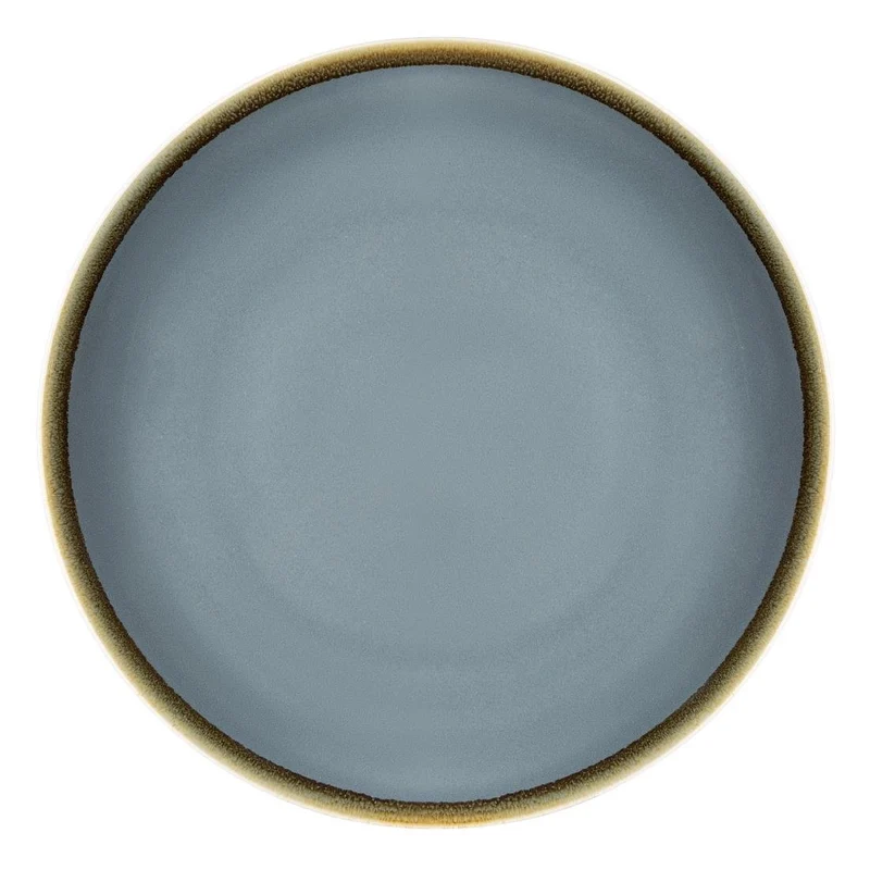 Coupe večerni krožniki modri 23cm | Olympia Kiln | Set 6 kosov | Ročno glaziran porcelan