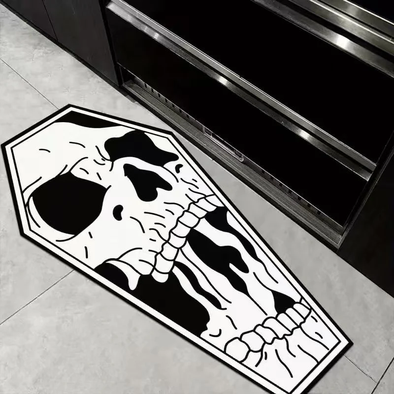 Totenkopf-förmiger dekorativer Bereich Baumwolle