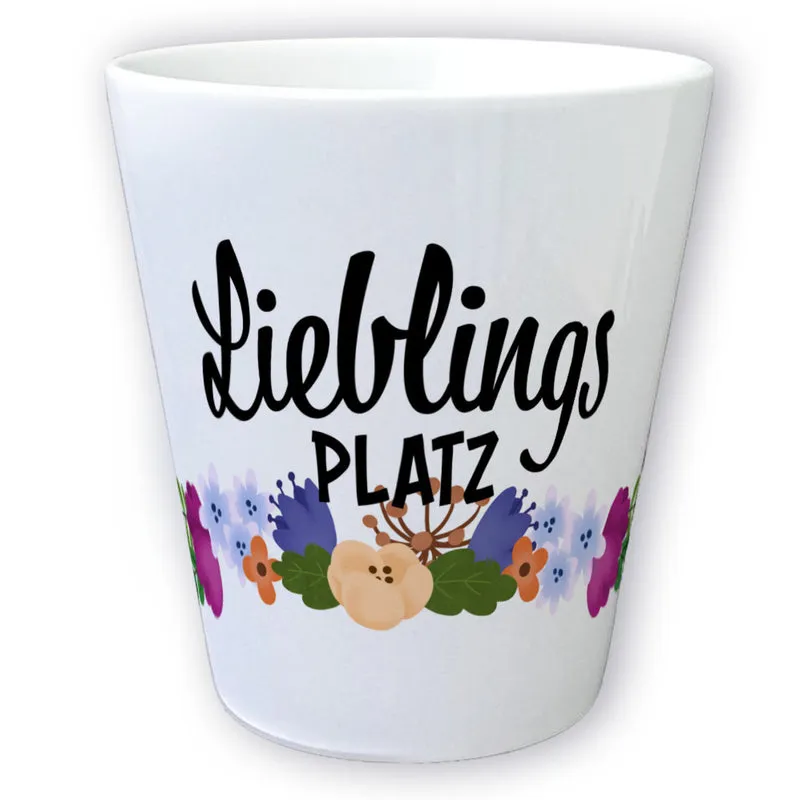 Lieblingsplatz Blumentopf aus Keramik