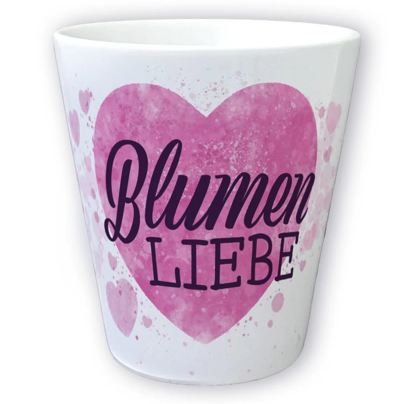Blumenliebe Blumentopf aus Keramik