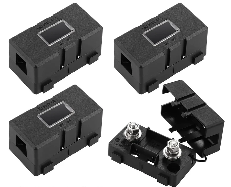 MIDI Sicherungshalter bis 200 A – M5, mit Schutzabdeckung