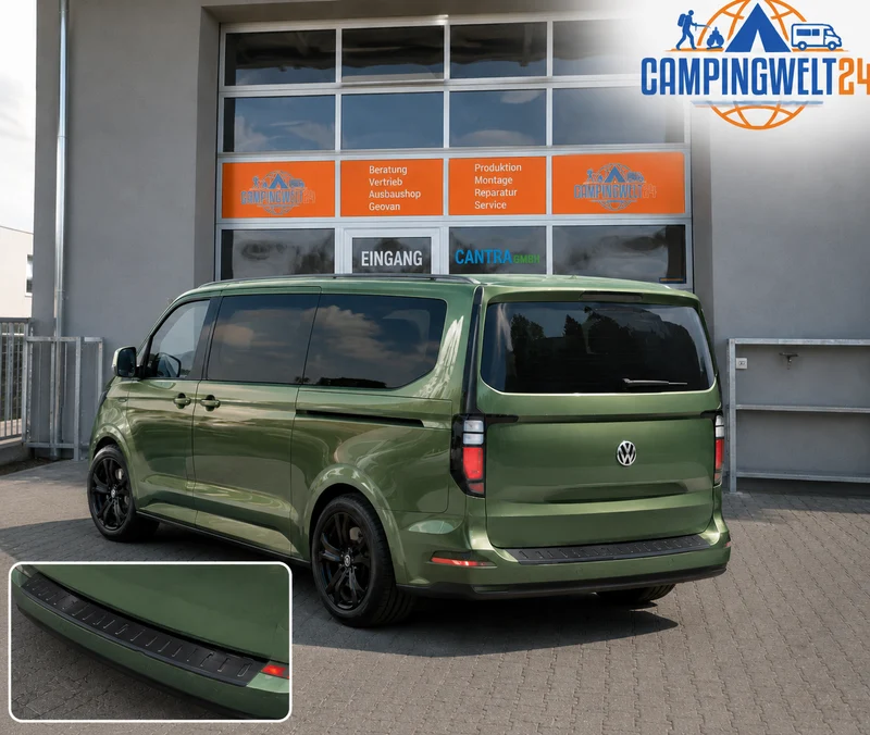 Ladekantenschutz, Edelstahl schwarz für Ford Transit V710, VW New Transporter
