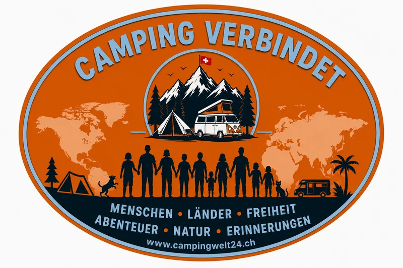 CAMPING VERBINDET, Aufkleber, Sticker, Decal, Wetterfest