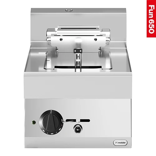 Električna namizna friteza | Modular Fun 650 | 10 L, hladna cona in izpustni ventil | 9 kW
